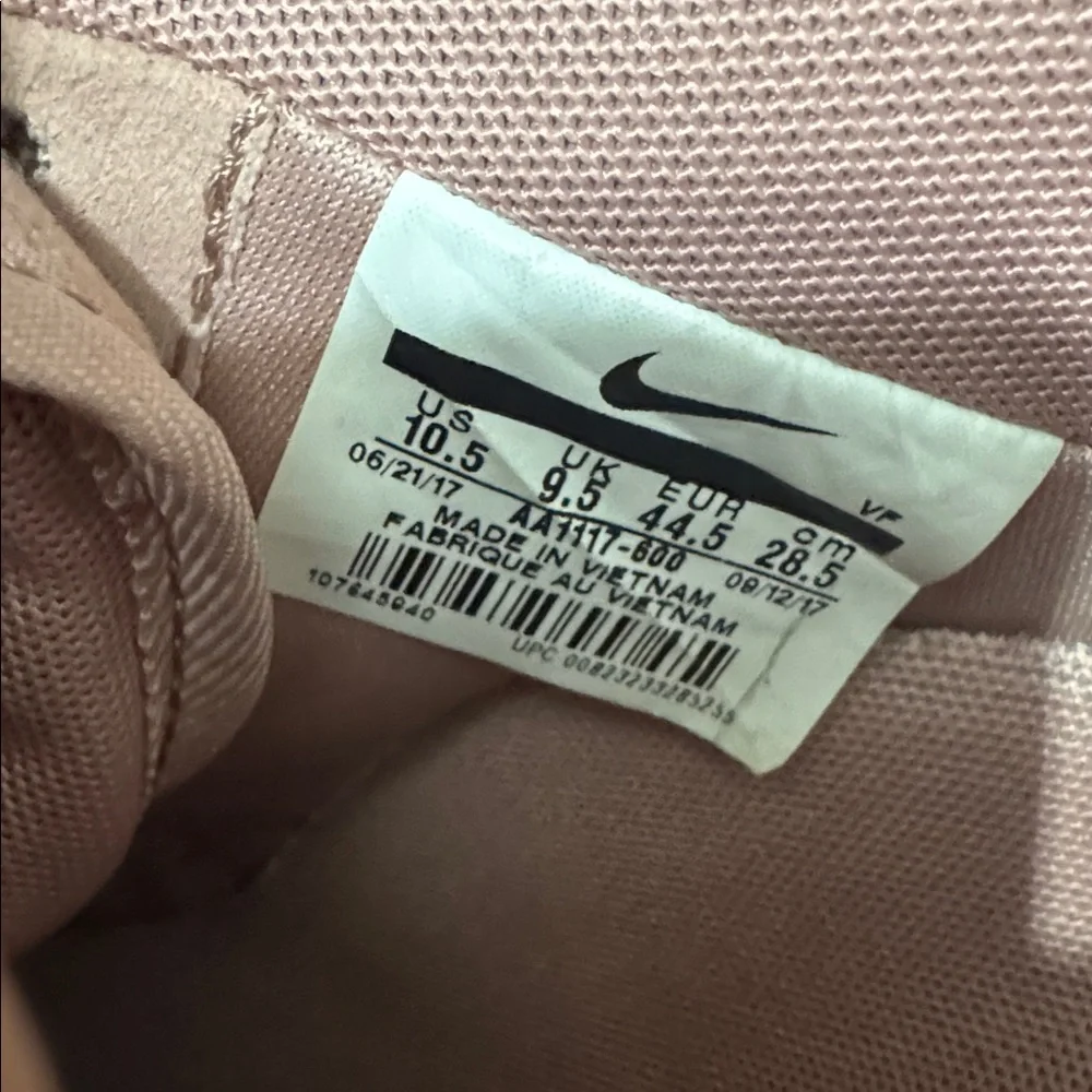Nike Air Force 1 07 LV8 Suede 'Particle Pink Gum AA1117 600‎ Men’s Sz 10.5 Rare